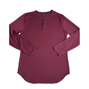 Cuts Henley Long‎ Sleeve Tee Shirt Men's XXL